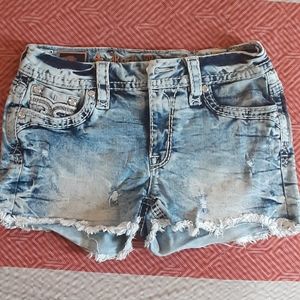 COPY - Rock Revival mid rise Jean shorts size 27